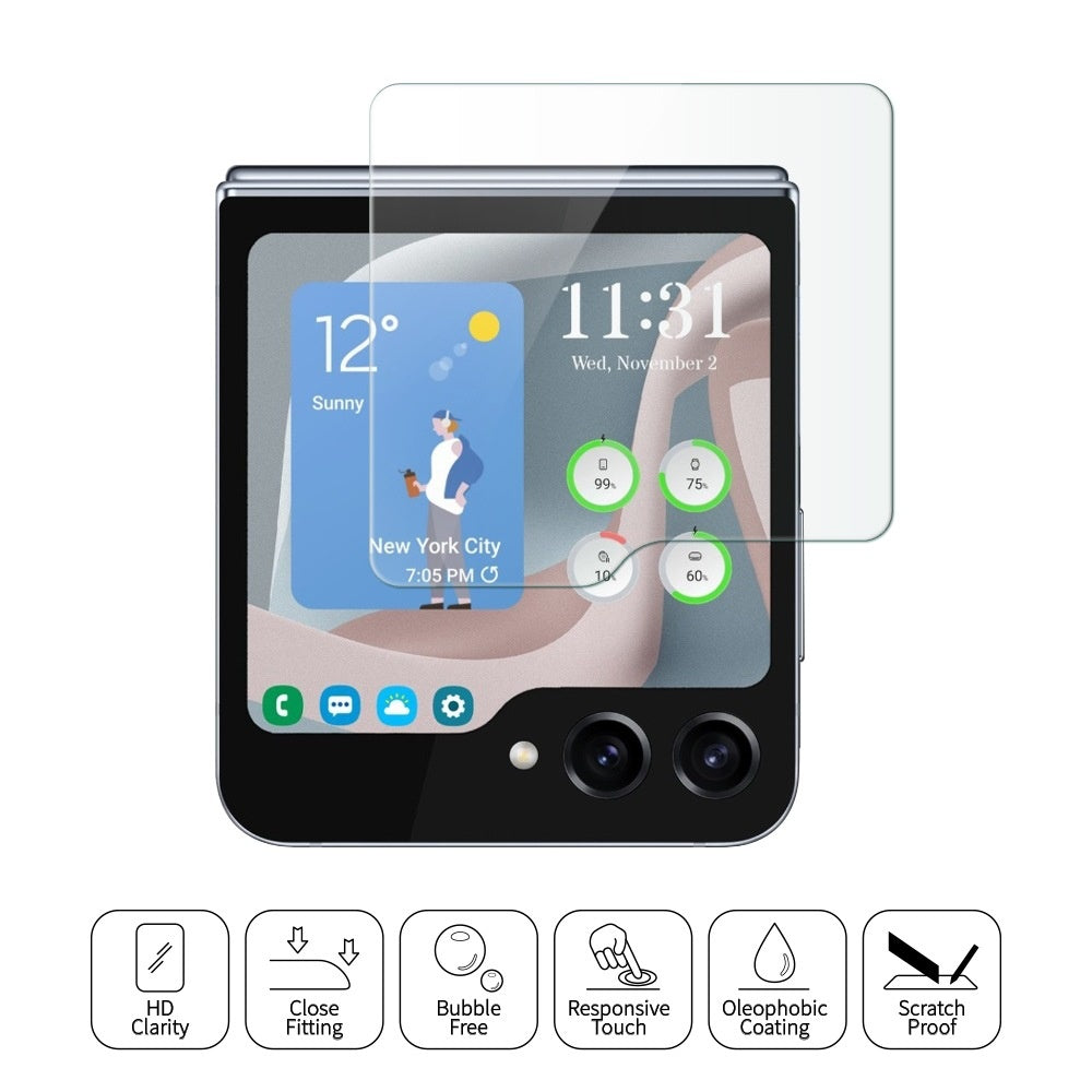 Protector de Pantalla de Vidrio Templado HD para Samsung Galaxy Z Flip7 – Antiespía.