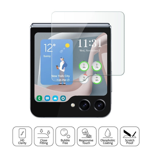 Protector de Pantalla de Vidrio Templado HD para Samsung Galaxy Z Flip7 – Antiespía.