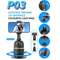P03 – Soporte Gimbal 360° con Seguimiento Facial para Móvil.