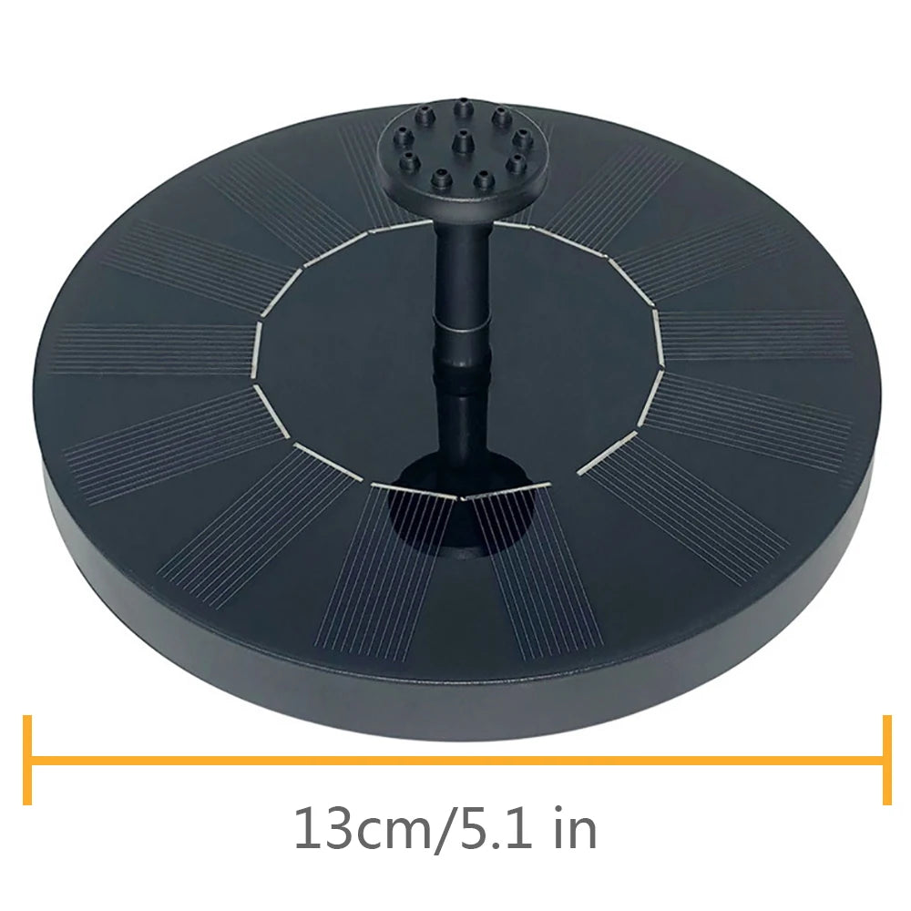 ### ☀️⛲ Fuente Solar Flotante para Estanque y Jardín  También puedes usar un título más corto y fácil de buscar:  **Fuente Solar Flotante para Estanque – Decoración de Jardín**