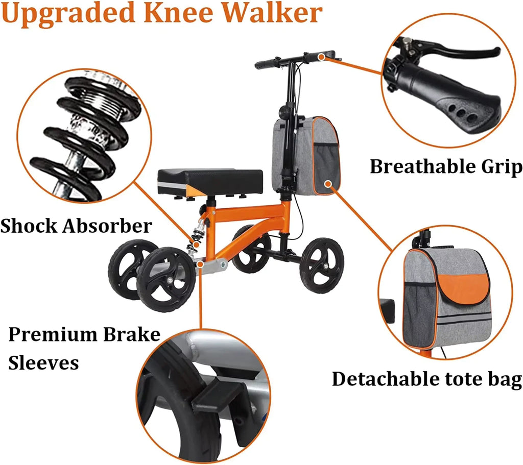 **Scooter de Rodilla Walker & Rollator - Ayuda para Caminar de Alta Calidad**.