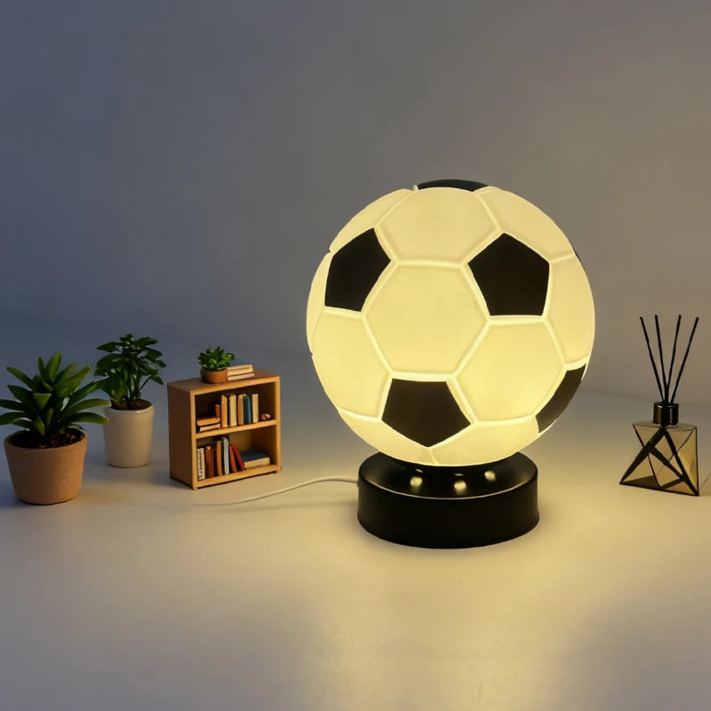 Lámpara de Mesa LED Fútbol - Decoración Creativa y Regalo Original.
