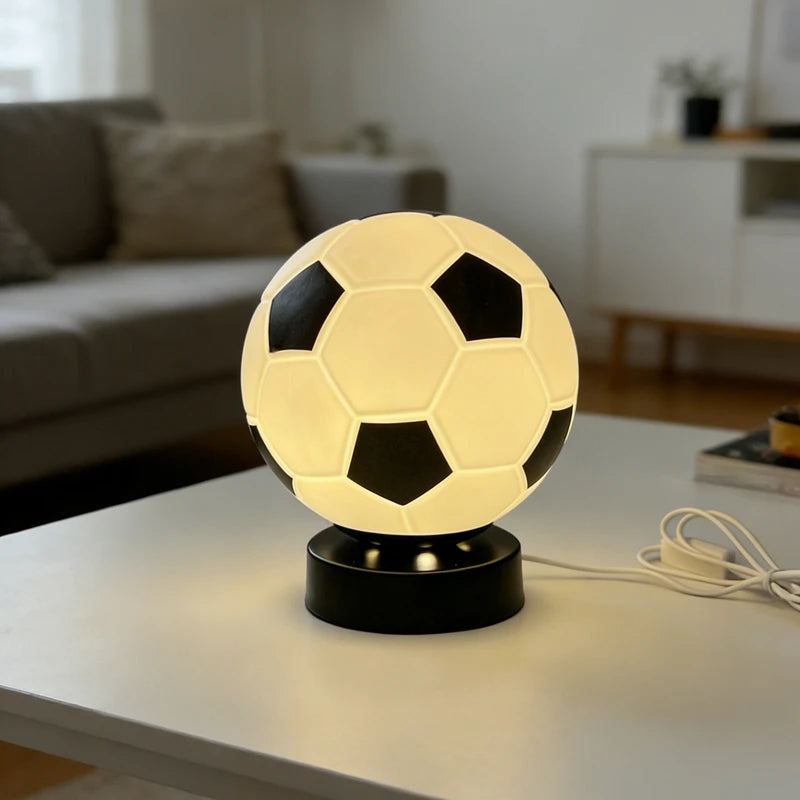 Lámpara de Mesa LED Fútbol - Decoración Creativa y Regalo Original.