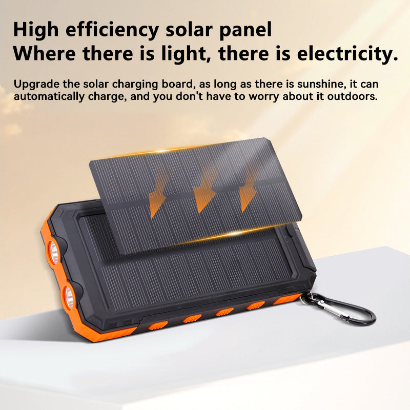 Cargador Solar Portátil 10.000 mAh con Brújula.