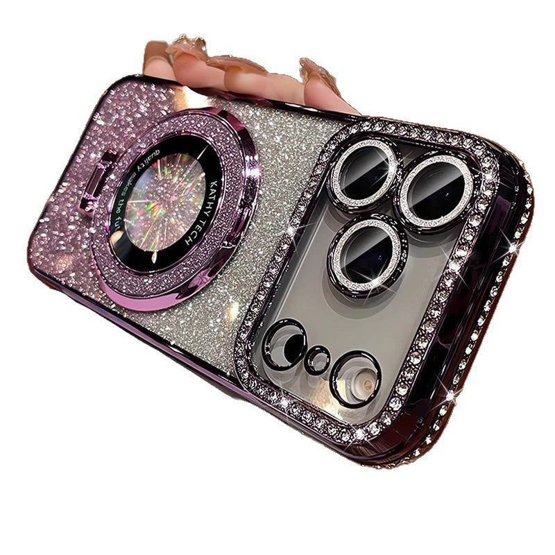 Funda Magnetica con Brillo y Proteccion para IPhone 15 16 y 17 Pro Max