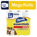 Essentials Strong Toilet Paper 12 Mega Rolls, 429 Sheets per Roll
