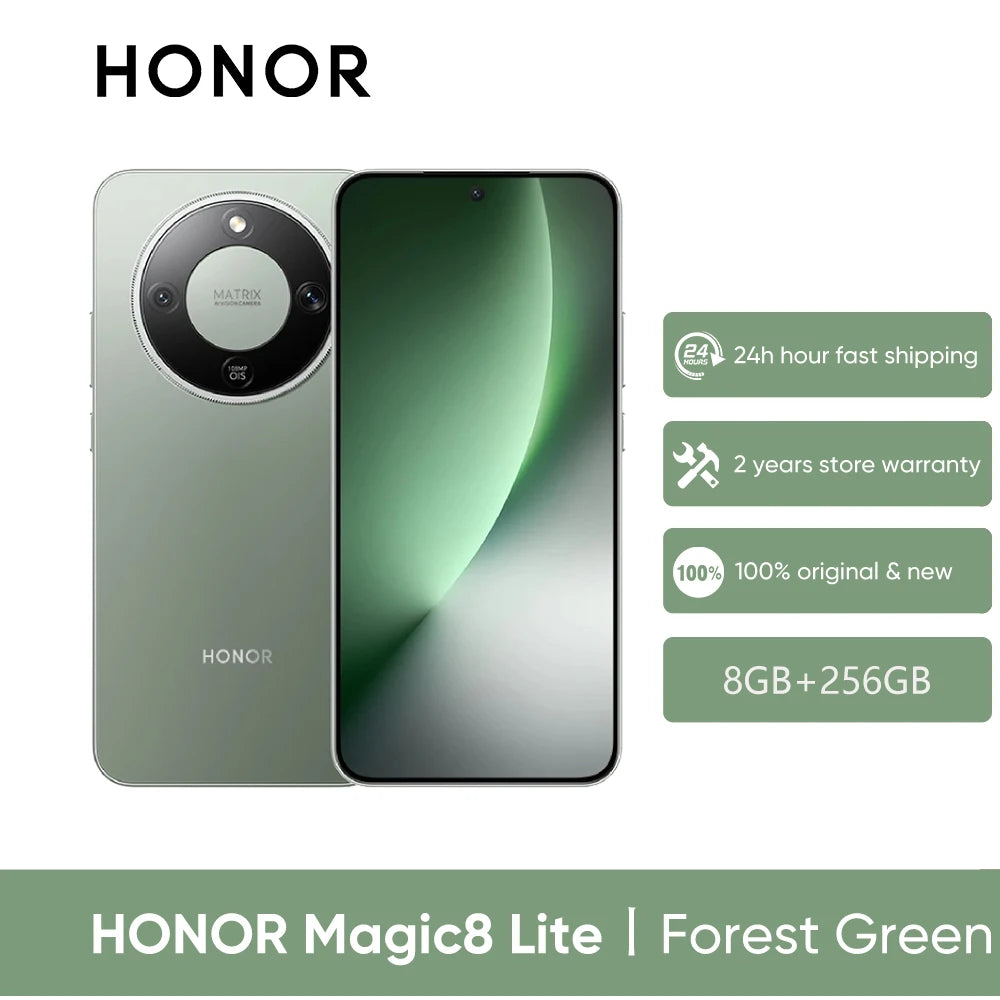 📱⚡ HONOR Magic8 Lite 5G – Pantalla AMOLED, Cámara 108 MP OIS y Batería 7500 mAh.