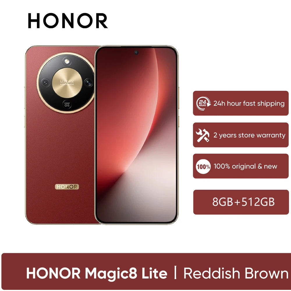 📱⚡ HONOR Magic8 Lite 5G – Pantalla AMOLED, Cámara 108 MP OIS y Batería 7500 mAh.