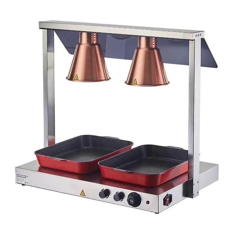 Calentador de Alimentos con Lámpara Infrarroja – Ideal para Restaurantes, Fiestas y Hogar