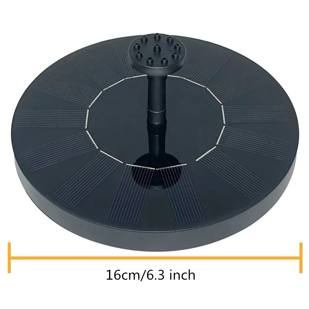 ### ☀️⛲ Fuente Solar Flotante para Estanque y Jardín  También puedes usar un título más corto y fácil de buscar:  **Fuente Solar Flotante para Estanque – Decoración de Jardín**