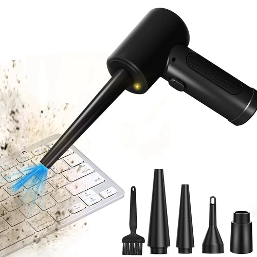 "Pistola de Aire Comprimido Eléctrica Sin Cable | 51.000 RPM | Limpiador para Ordenador y Teclado"